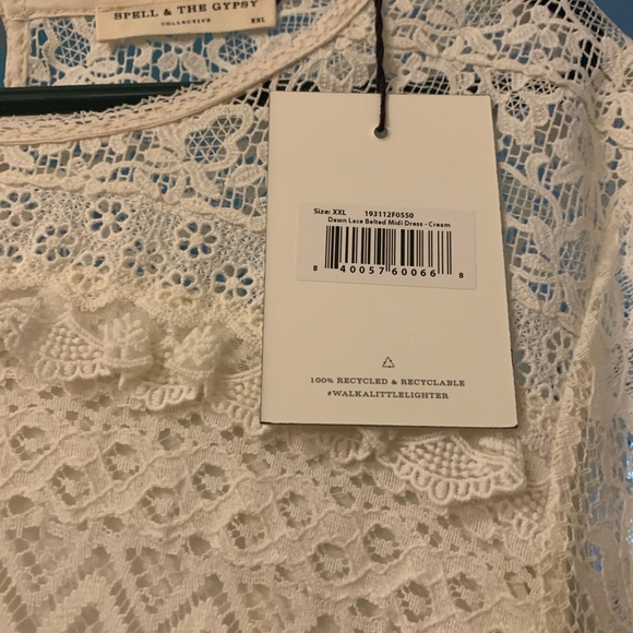 Spell and the Gypsy Dawn Lace belted Midi dress size XXL - Picture 11 of 11